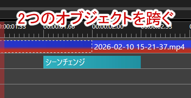 シーンチェンジの配置例１
